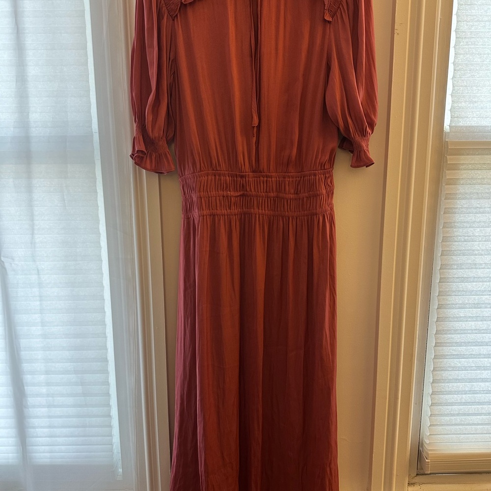Elegant Rust Dress